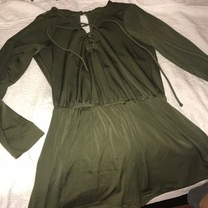 Olive Green Romper